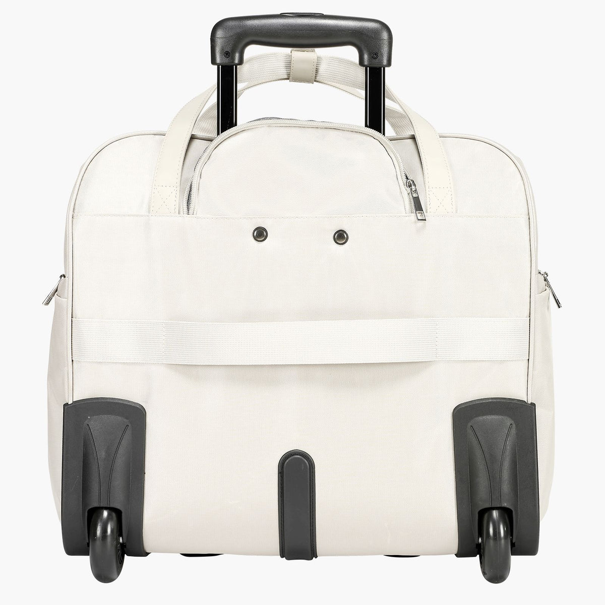 Rolling Laptop Bag, Fits Up to 15.6 Inch Laptop, Wheeled Briefcase, Roller Computer Tote Bag with 2 Fixed Wheels & Telescoping Handle, Laptop Case for Work Travel Business Office, Women Men