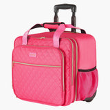 Mouse & Accessories: VEVOR Rolling Laptop Bag, Fits Up to 17.3 Inch Laptop, Wheeled Briefcase, Roller Computer Tote Bag with 2 Fixed Wheels & Telescoping Handle, Laptop Case for Work Travel Business Office, Red