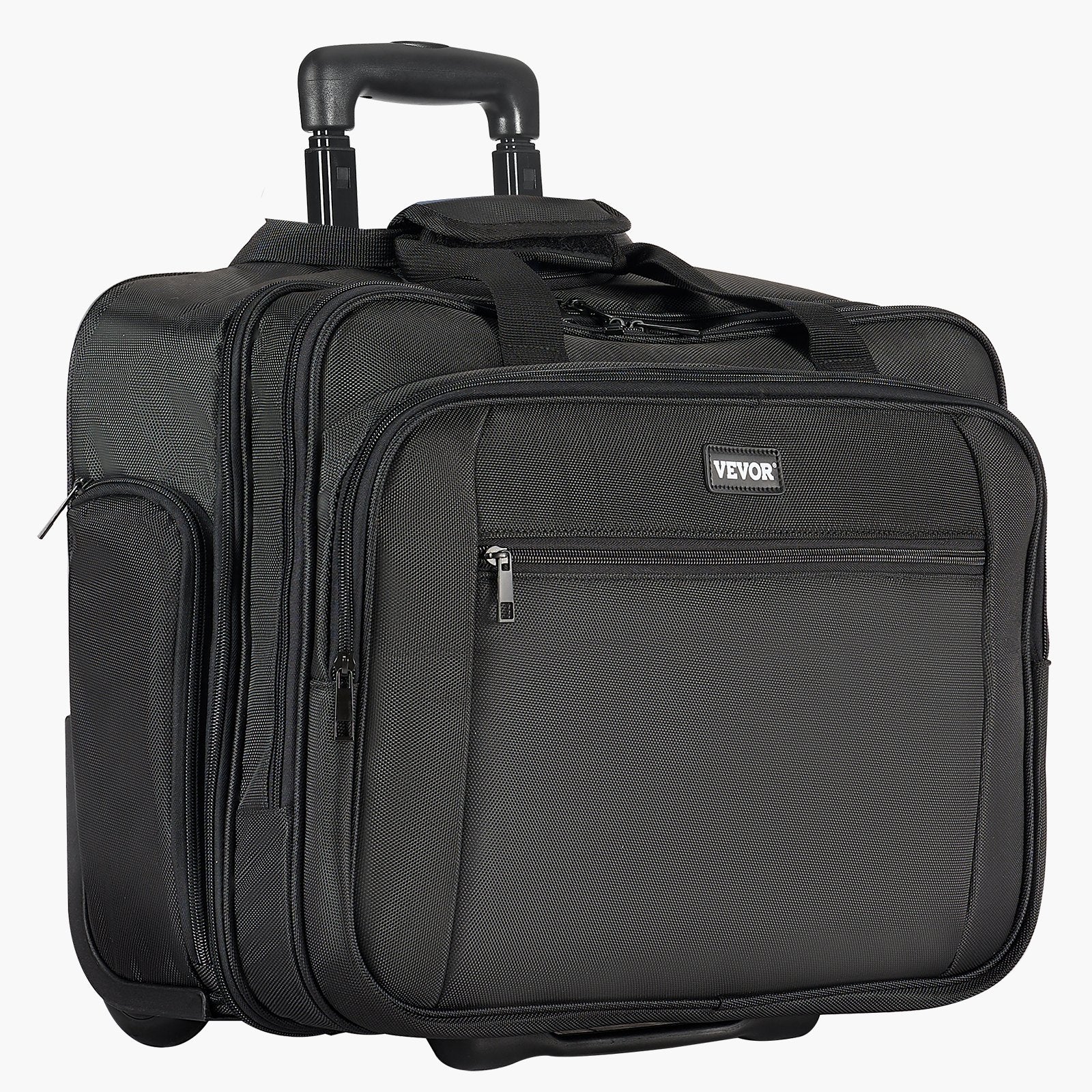 Duffel Bags: VEVOR Rolling Laptop Bag 43.94 cm Wheeled Computer Bag for Women & Men Black