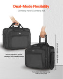 Duffel Bags: VEVOR Rolling Laptop Bag 43.94 cm Wheeled Computer Bag for Women & Men Black