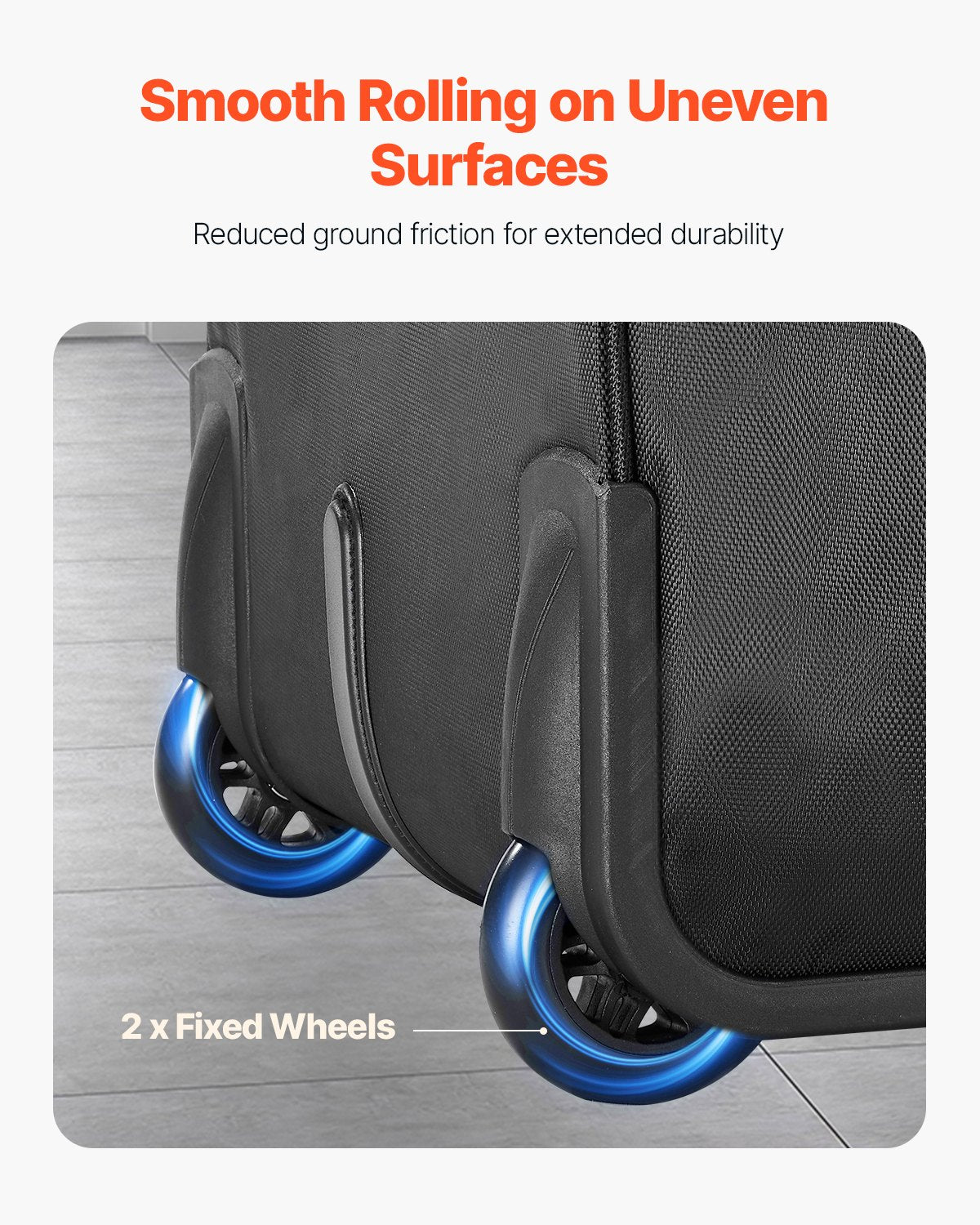 Duffel Bags: VEVOR Rolling Laptop Bag 43.94 cm Wheeled Computer Bag for Women & Men Black