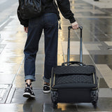 Mouse & Accessories: VEVOR Rolling Laptop Bag, Fits Up to 17.3 Inch Laptop, Wheeled Briefcase, Roller Computer Tote Bag with 4 Spinner Wheels & TSA Lock, Laptop Case for Work Travel Business, Women & Men (Black Gold)