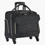 Mouse & Accessories: VEVOR Rolling Laptop Bag, Fits Up to 17.3 Inch Laptop, Wheeled Briefcase, Roller Computer Tote Bag with 4 Spinner Wheels & TSA Lock, Laptop Case for Work Travel Business, Women & Men (Black Gold)