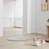 Dog Playpens & Gates: VEVOR Baby Gate, 749-1346 mm Extra Wide, 762 mm High, Dog Gate for Stairs Doorways and House, Easy Step Walk Thru Auto Close Child Gate Pet Security Gate with Pressure Mount and Wall Mount Kit, White