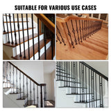 Building Toys: VEVOR 50 PCS Aluminum Alloy Baluster Flat Shoes Wrought Spindles for Staircase