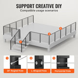 Automotive Repair & Speciality Tools: VEVOR Cable Railing Post Level Deck Stair Post 42 x 1.97 x 1.97" Cable Handrail Post Stainless Steel Brushed Finishing Deck Railing Pre-Drilled Pickets with Mounting Bracket Stair Railing Kit Black 106.7*5*5cm