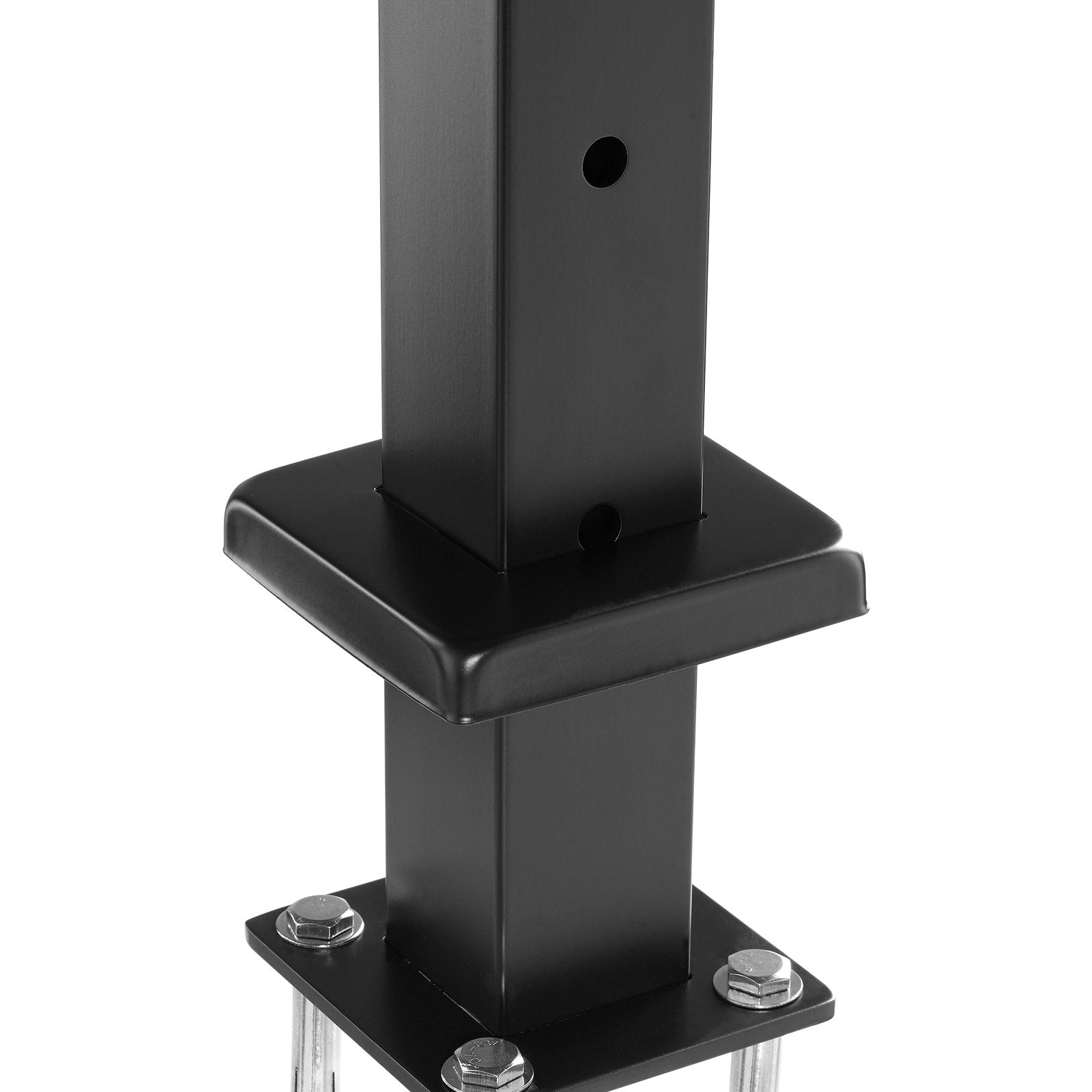 Automotive Repair & Speciality Tools: VEVOR Cable Railing Post Level Deck Stair Post 42 x 1.97 x 1.97" Cable Handrail Post Stainless Steel Brushed Finishing Deck Railing Pre-Drilled Pickets with Mounting Bracket Stair Railing Kit Black 106.7*5*5cm