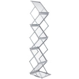 Kid's Tables, Chairs & Seats: VEVOR Literature Rack, 6 Pockets, Pop up Aluminum Magazine Rack, Lightweight Catalog Holder Stand w/Carrying Bag for Living Room, Hotel, Trade Show, Exhibition, Office