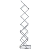 Kid's Tables, Chairs & Seats: VEVOR Literature Rack, 6 Pockets, Pop up Aluminum Magazine Rack, Lightweight Catalog Holder Stand w/Carrying Bag for Living Room, Hotel, Trade Show, Exhibition, Office