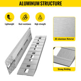 Automotive Loading Ramps: VEVOR 60' X 12' X 2.5'Aluminum Trailer Ramps 6000LBS Total Beavertail Hook End 1 Pair 2 Ramps
