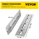 Automotive Loading Ramps: VEVOR 60' X 12' X 2.5'Aluminum Trailer Ramps 6000LBS Total Beavertail Hook End 1 Pair 2 Ramps
