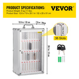 Clothing & Wardrobe Storage: VEVOR Cell Phones Storage Cabinet Clear Pocket Chart Storage Locker Box 36 Slots