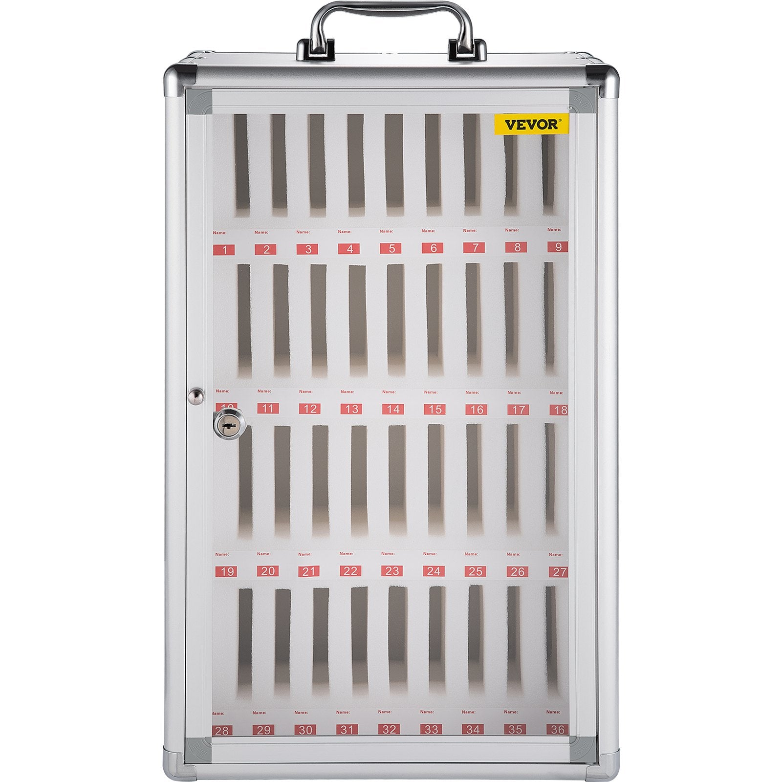 Clothing & Wardrobe Storage: VEVOR Cell Phones Storage Cabinet Clear Pocket Chart Storage Locker Box 36 Slots