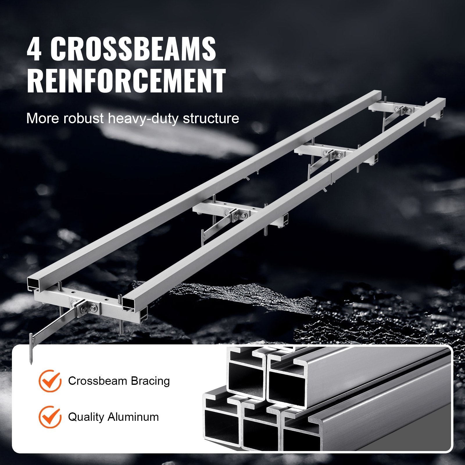 Fence & Gate Accessories: VEVOR Rail Mill Guide System, 9 ft Milling Guide, 4 Crossbar Kits Chainsaw Mill Rail Guide, Aluminum Adjustable Saw Mill Rail System Work with Chainsaw Mills for Builders and Woodworkers
