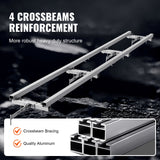 Fence & Gate Accessories: VEVOR Rail Mill Guide System, 9 ft Milling Guide, 4 Crossbar Kits Chainsaw Mill Rail Guide, Aluminum Adjustable Saw Mill Rail System Work with Chainsaw Mills for Builders and Woodworkers