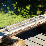 Fence & Gate Accessories: VEVOR Rail Mill Guide System, 9 ft Milling Guide, 4 Crossbar Kits Chainsaw Mill Rail Guide, Aluminum Adjustable Saw Mill Rail System Work with Chainsaw Mills for Builders and Woodworkers