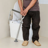 Table & Bar Stools: VEVOR Toilet Safety Rail, Bathroom Toilet Seat Frame, Adjustable Width & Height Fit Most Toilets, Supports 136 kg, Toilet Handles Grab Bars with Padded Armrests for Handicap, Disabled, Seniors