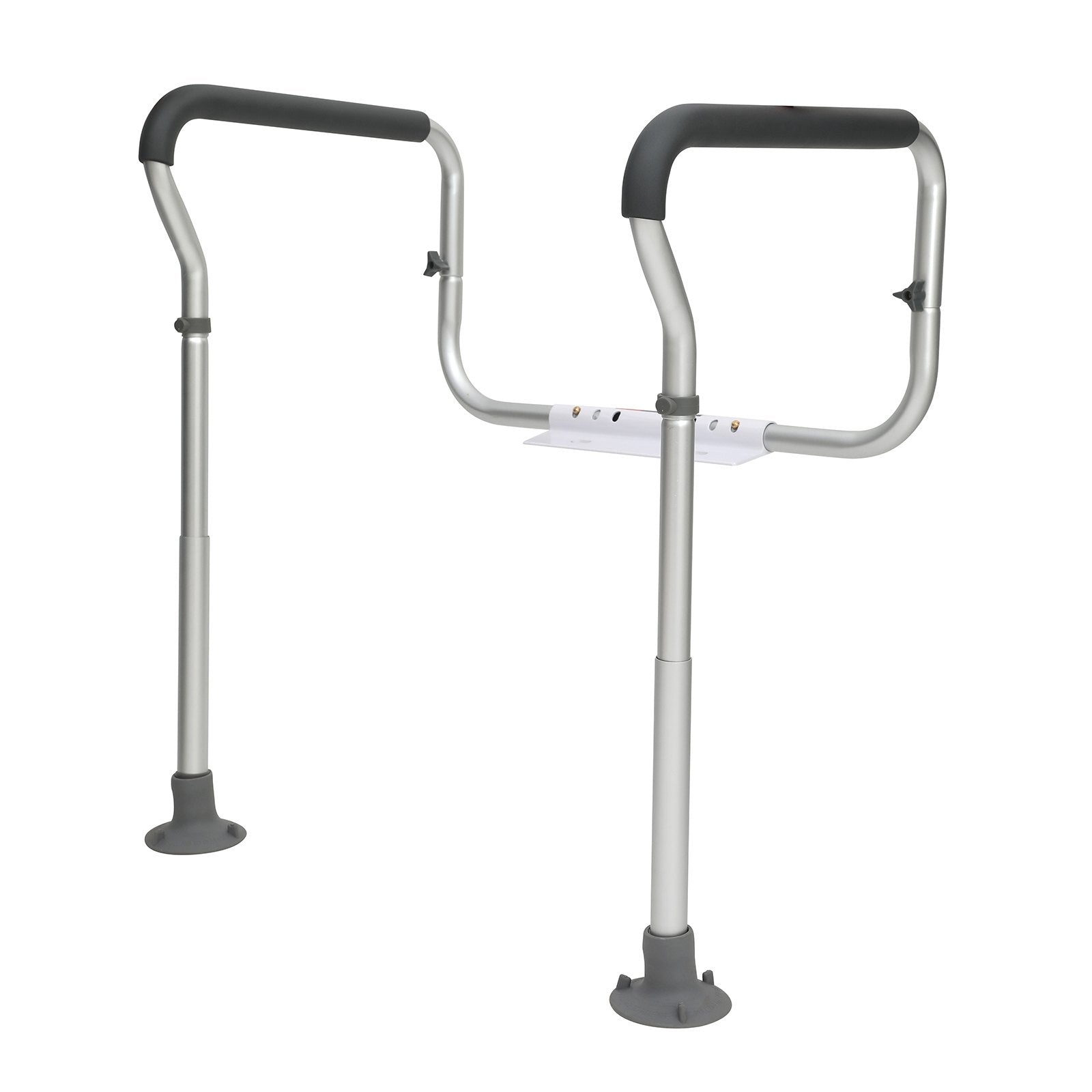Table & Bar Stools: VEVOR Toilet Safety Rail, Bathroom Toilet Seat Frame, Adjustable Width & Height Fit Most Toilets, Supports 136 kg, Toilet Handles Grab Bars with Padded Armrests for Handicap, Disabled, Seniors