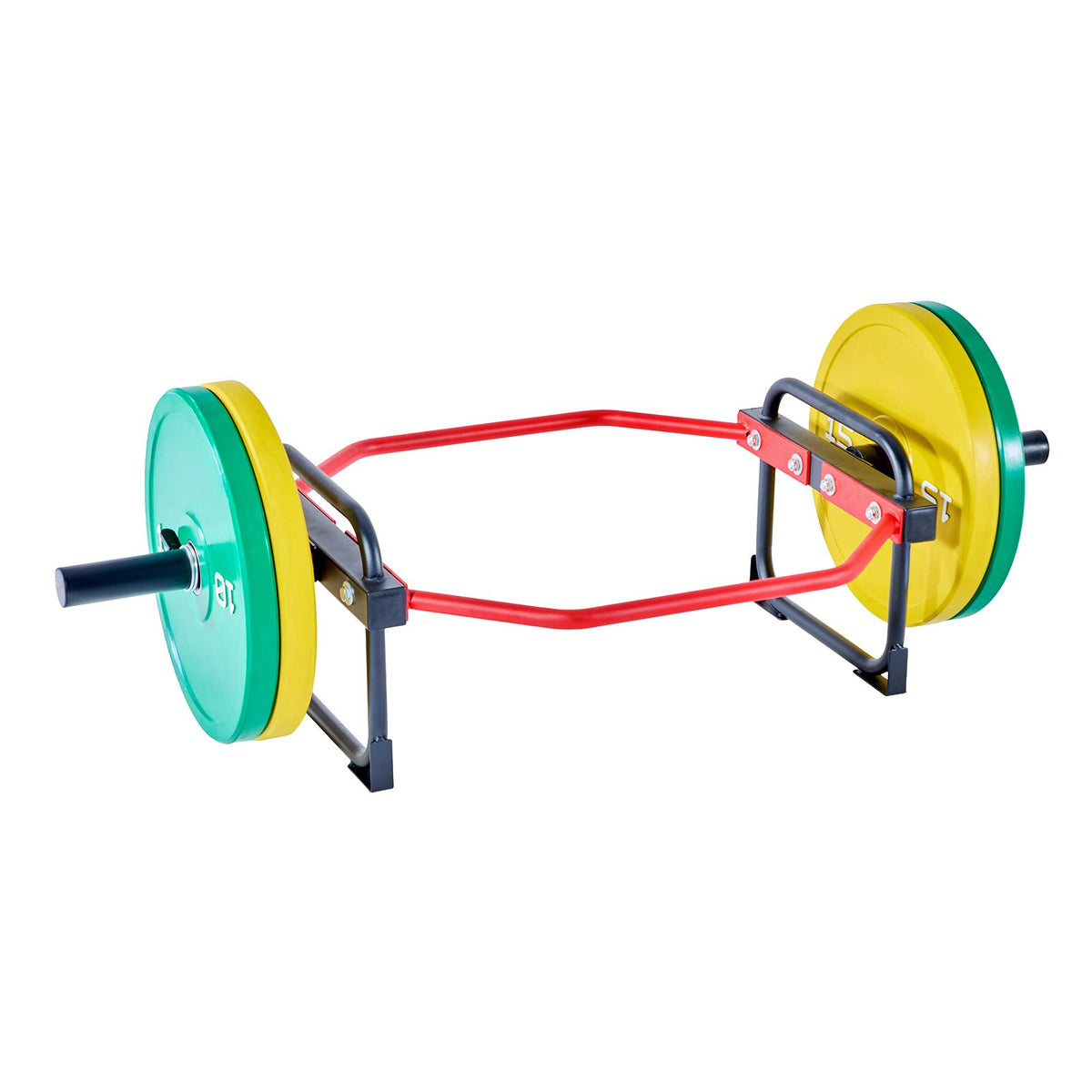 Trap Bar Hex Bar, 50mm Hex Barbell, 240 kg Capacity Shrug Bars, Weightlifting and Strength Training Equipment, Home Gym for Squats, Deadlifts, Shoulder Presses, Red