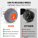Kitchen & Dining Trolleys: VEVOR Beach Fishing Cart, 136 kg Load Capacity, Fish and Marine Cart with Two 330 mm Big Wheels PU Balloon Tires for Sand, Heavy-Duty Aluminum Pier Wagon Trolley with 8 Rod Holders for Fishing, Picnic