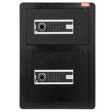Electronic Door Locks: VEVOR Double Door 3.5 cu.ft Safe Box with Key Lock Password Fireproof Bag Black