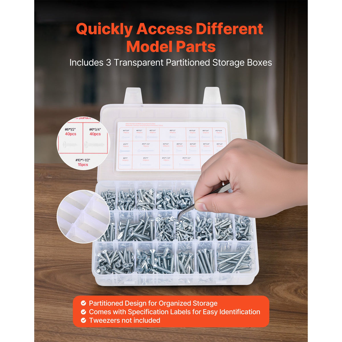 2250 Pcs Bolts and Nuts Assortment Kit, Metric + Imperial Machine Screws and Flat Washers, Alloy Steel M3/M4/M5/M6/M8 Multiple Size, for Equipment/Vehicle Assembly,Galvanized White
