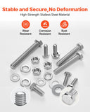 Automotive Repair & Speciality Tools: VEVOR 246 Pcs Bolts and Nuts Assortment Kit, Imperial Screws and Flat Washers, Stainless Steel 1/4-20,5/16-18,3/8-16, Spring Lock Washers for Furniture / Equipment /Vehicle Assembly with Case