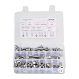 Automotive Repair & Speciality Tools: VEVOR 246 Pcs Bolts and Nuts Assortment Kit, Imperial Screws and Flat Washers, Stainless Steel 1/4-20,5/16-18,3/8-16, Spring Lock Washers for Furniture / Equipment /Vehicle Assembly with Case