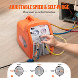 Food Storage: VEVOR Portable 3/4 HP Refrigerant Recovery Machine for Vapor Liquid Refrigerant