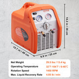 Food Storage: VEVOR Portable 3/4 HP Refrigerant Recovery Machine for Vapor Liquid Refrigerant