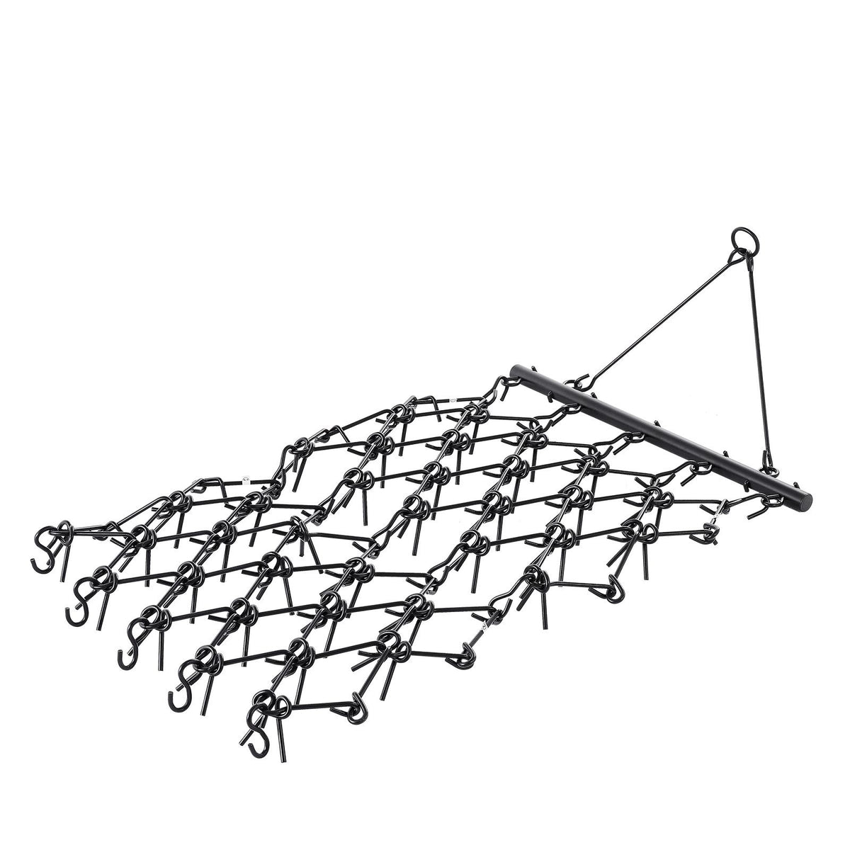 Drag Harrow, 1.2x1.2 m Durable Chain Harrow with 69 Sharp Teeth, Suitable for ATV UTV Tractor, Ideal for Soil Preparation, Seeding, Smoothing Landscapes, and Yard Gravel Driveway Maintenance