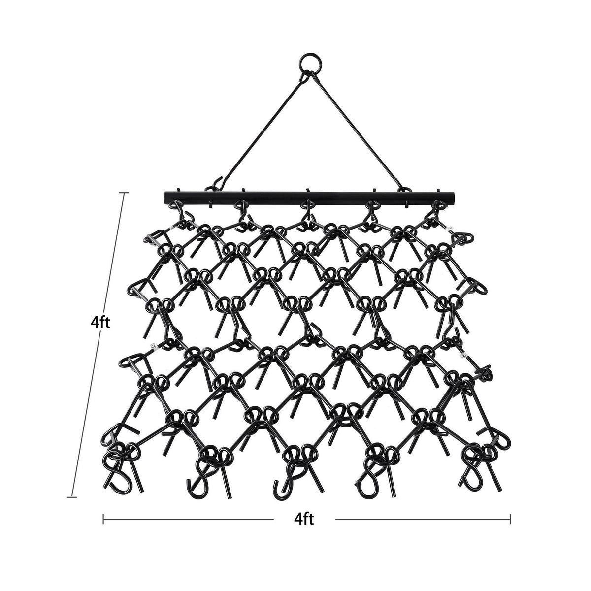 Drag Harrow, 1.2x1.2 m Durable Chain Harrow with 69 Sharp Teeth, Suitable for ATV UTV Tractor, Ideal for Soil Preparation, Seeding, Smoothing Landscapes, and Yard Gravel Driveway Maintenance