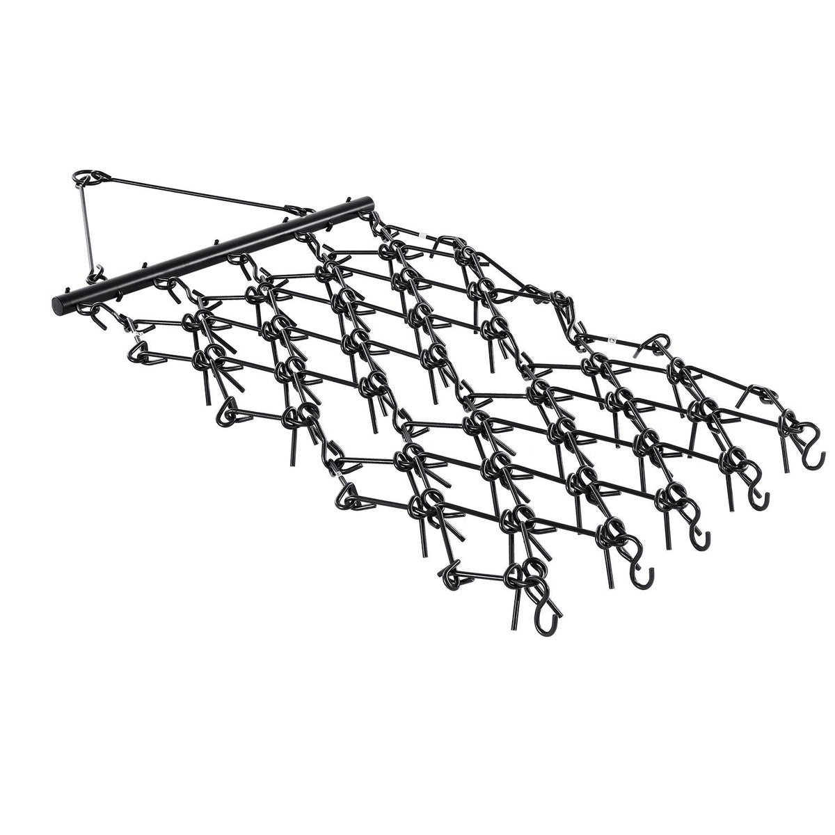 Drag Harrow, 1.2x1.2 m Durable Chain Harrow with 69 Sharp Teeth, Suitable for ATV UTV Tractor, Ideal for Soil Preparation, Seeding, Smoothing Landscapes, and Yard Gravel Driveway Maintenance