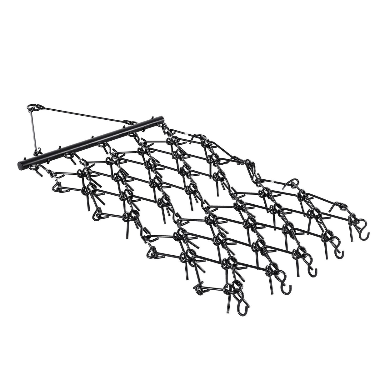 Drag Harrow, 1.2x1.2 m Durable Chain Harrow with 69 Sharp Teeth, Suitable for ATV UTV Tractor, Ideal for Soil Preparation, Seeding, Smoothing Landscapes, and Yard Gravel Driveway Maintenance