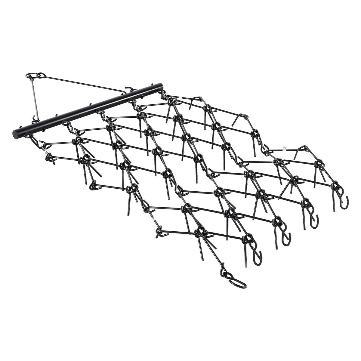 Drag Harrow, 1.2x1.7m Durable Chain Harrow with 80 Sharp Teeth, Suitable for ATV UTV Tractor, Ideal for Soil Preparation, Seeding, Smoothing Landscapes, and Yard Gravel Driveway Maintenance