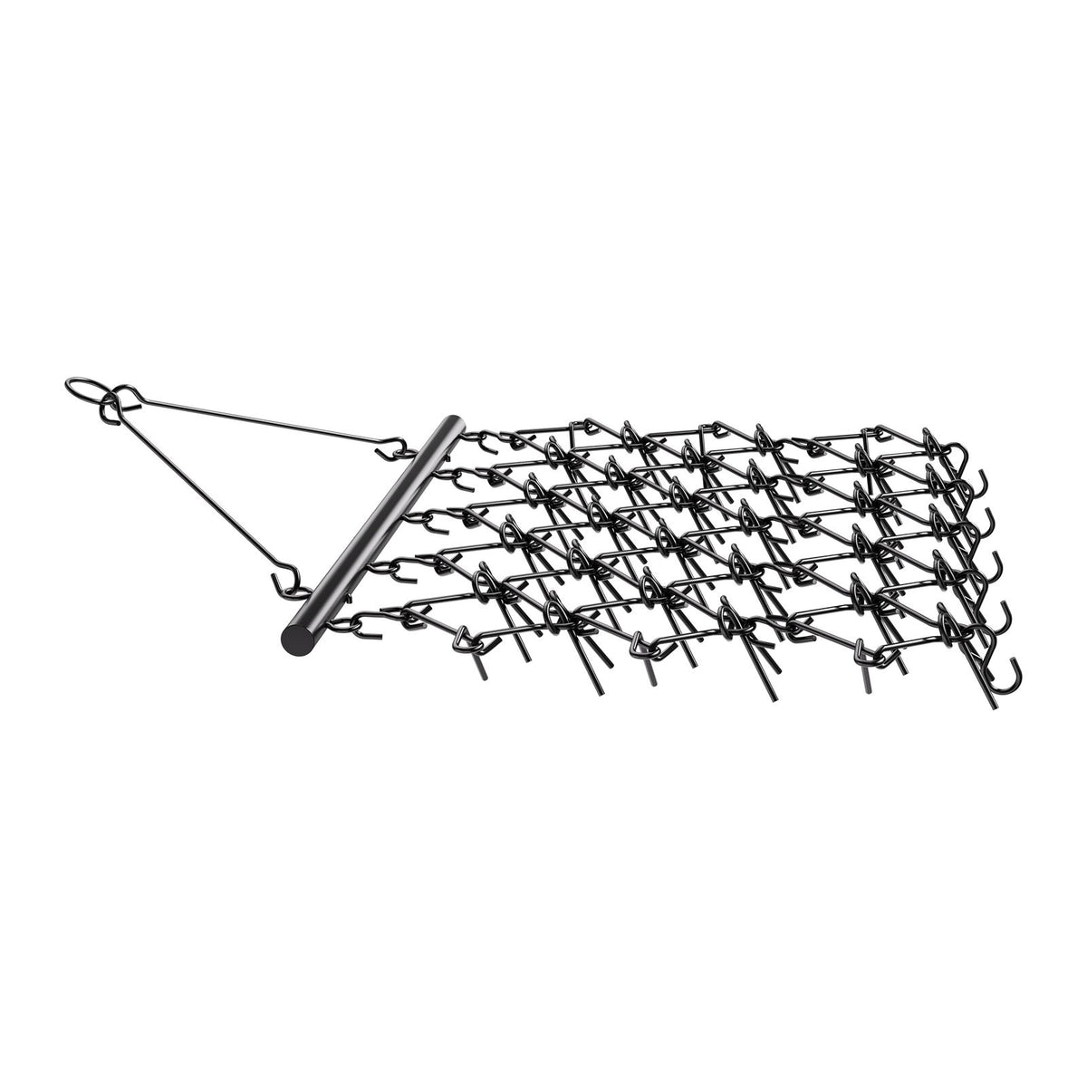 Drag Harrow, 5 x 4.5 ft Durable Chain Harrow with 60 Sharp Teeth, Suitable for ATV UTV Tractor, Ideal for Soil Preparation, Seeding, Smoothing Landscapes, and Yard Gravel Driveway Maintenance