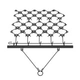 Chainsaws: VEVOR Drag Harrow, 4'x4' Heavy-Duty Chain Harrow with 69 Teeth, ATV UTV Tractor Attachments Field Drag Mat for Sod Prepping, Seeding Lawns, Landscape Leveling, Harrow Rake for Gravel Driveway Yard
