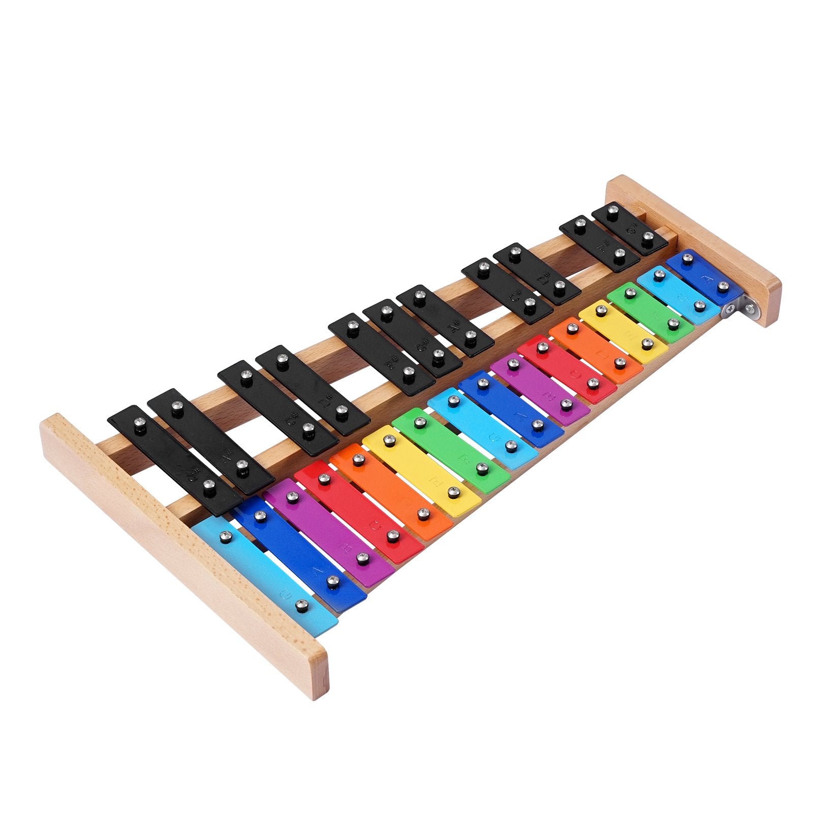 Glockenspiel Xylophone, 27 Notes, Professional Xylophone Percussion Instrument, with Colorful Metal Keys, Includes 4 Mallets, Carrying Bag, Beginner Musical Instrument Kit for Adults and Kids