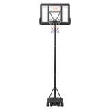 Basketball & Basketball Accessories: VEVOR Basketball Hoop, 4-10 ft Adjustable Height Portable Backboard System, 44 inch Basketball Hoop & Goal, Kids & Adults Basketball Set with Wheels, Stand, and Fillable Base, for Outdoor/Indoor