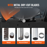 Chainsaws: VEVOR Chop Saw, 14"/355mm Blade Diameter Cut Off Saw, 2800W 1200RPM Steel Cutting Machine, Adjustable Dry Cut Chop Saw, Miter Saw for Cutting Metal Cold Cut Saw for Steel/Rebar/Iron/Aluminum
