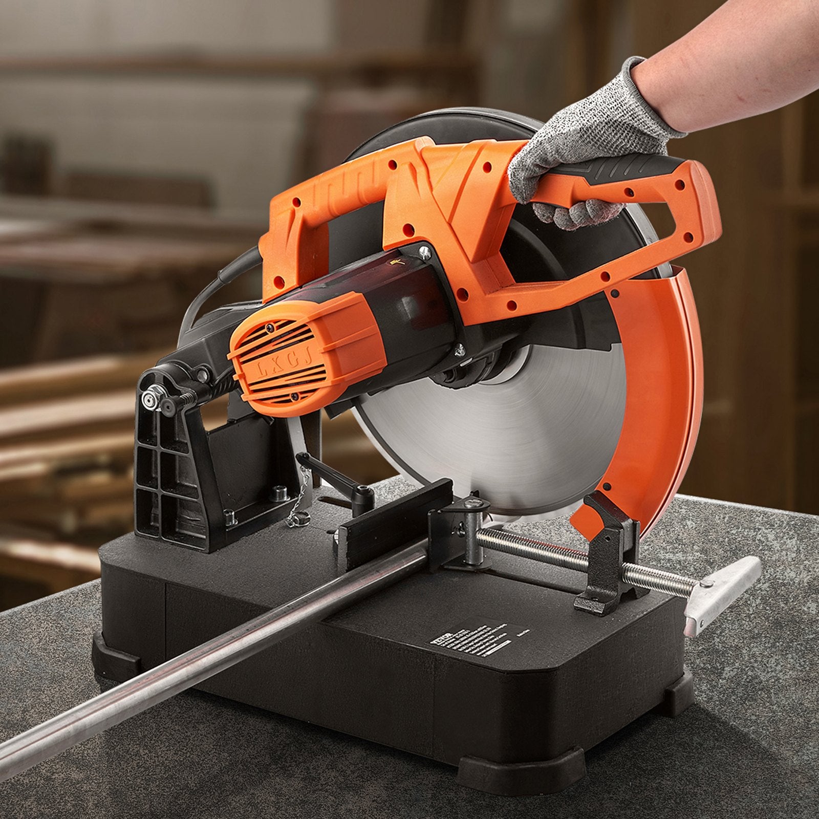 Chainsaws: VEVOR Chop Saw, 14"/355mm Blade Diameter Cut Off Saw, 2800W 1200RPM Steel Cutting Machine, Adjustable Dry Cut Chop Saw, Miter Saw for Cutting Metal Cold Cut Saw for Steel/Rebar/Iron/Aluminum