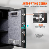 Beds & Bed Frames: VEVOR Safe 2.2 Cubic Feet Home Safe Steel for Cash Gold 15.75x13x23.6 inch
