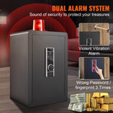 Beds & Bed Frames: VEVOR Safe 2.2 Cubic Feet Home Safe Steel for Cash Gold 15.75x13x23.6 inch