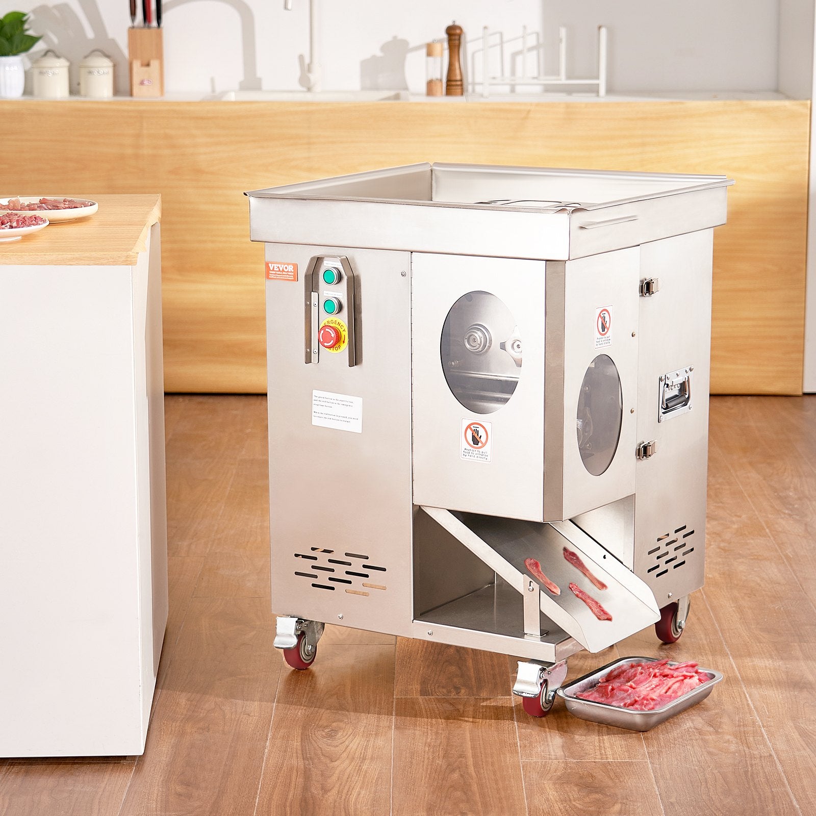 Electric Meat Cutter Machine 1100W Commercial Meat Slicer Cutting Machine