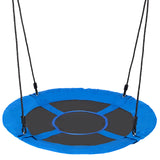 Garden Ornaments: VEVOR Tree Swing, 40 Inch Saucer Swing, 750lbs Weight Capacity, 900D Oxford Fabric Swing Seat with 2 Tree Hanging Straps and Adjustable Multi-Strand Ropes, Round Swing for Kids Outdoor, Blue