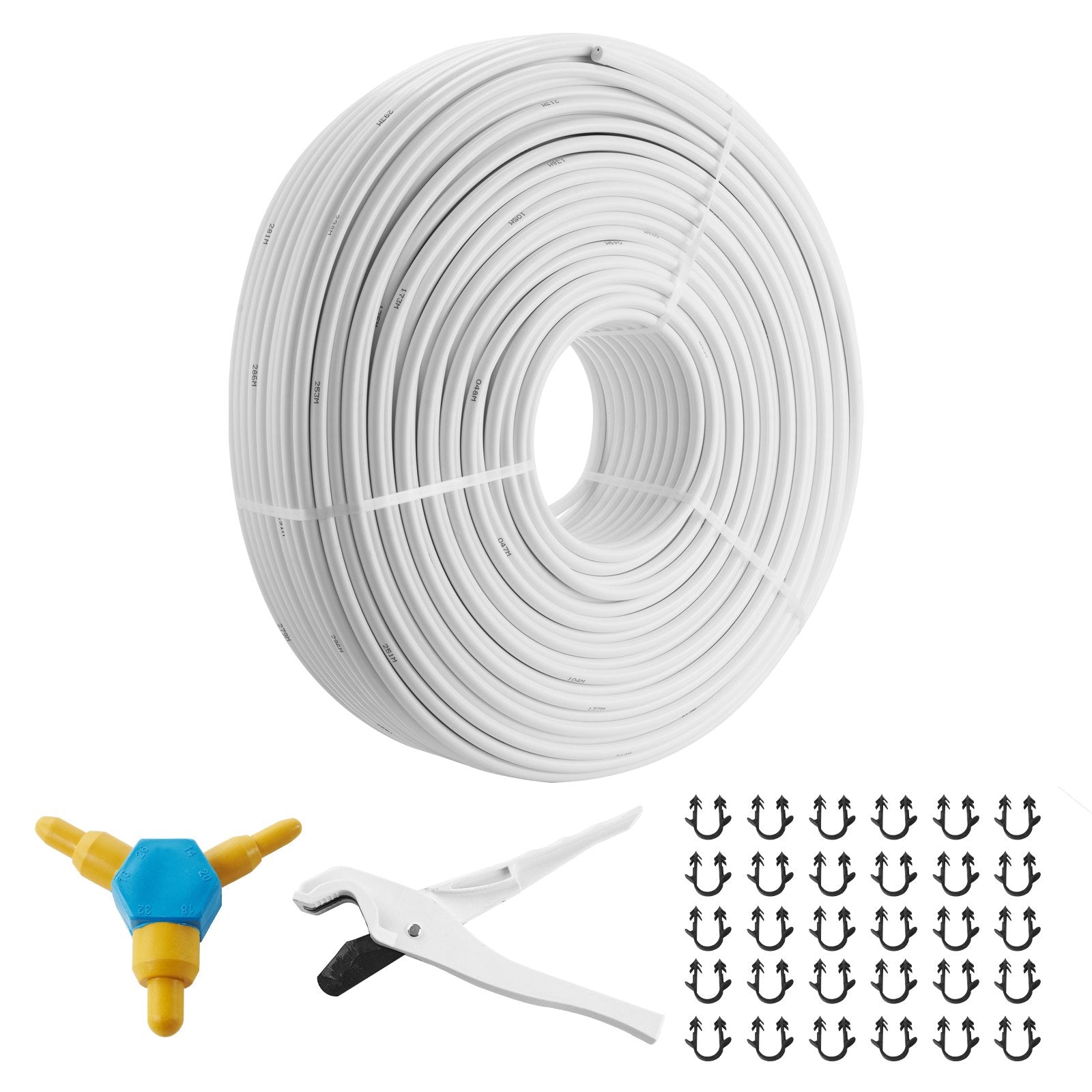 PEX-AL-PEX Tube, 300M, 16 mm Diameter Aluminum-Plastic Composite Pipe Oxygen Barrier Radiant Floor PEX Pipe, 2 mm Thickness Radiant Heat Floor Plumbing Inner Aluminum Layer PEX Tubing Pipe
