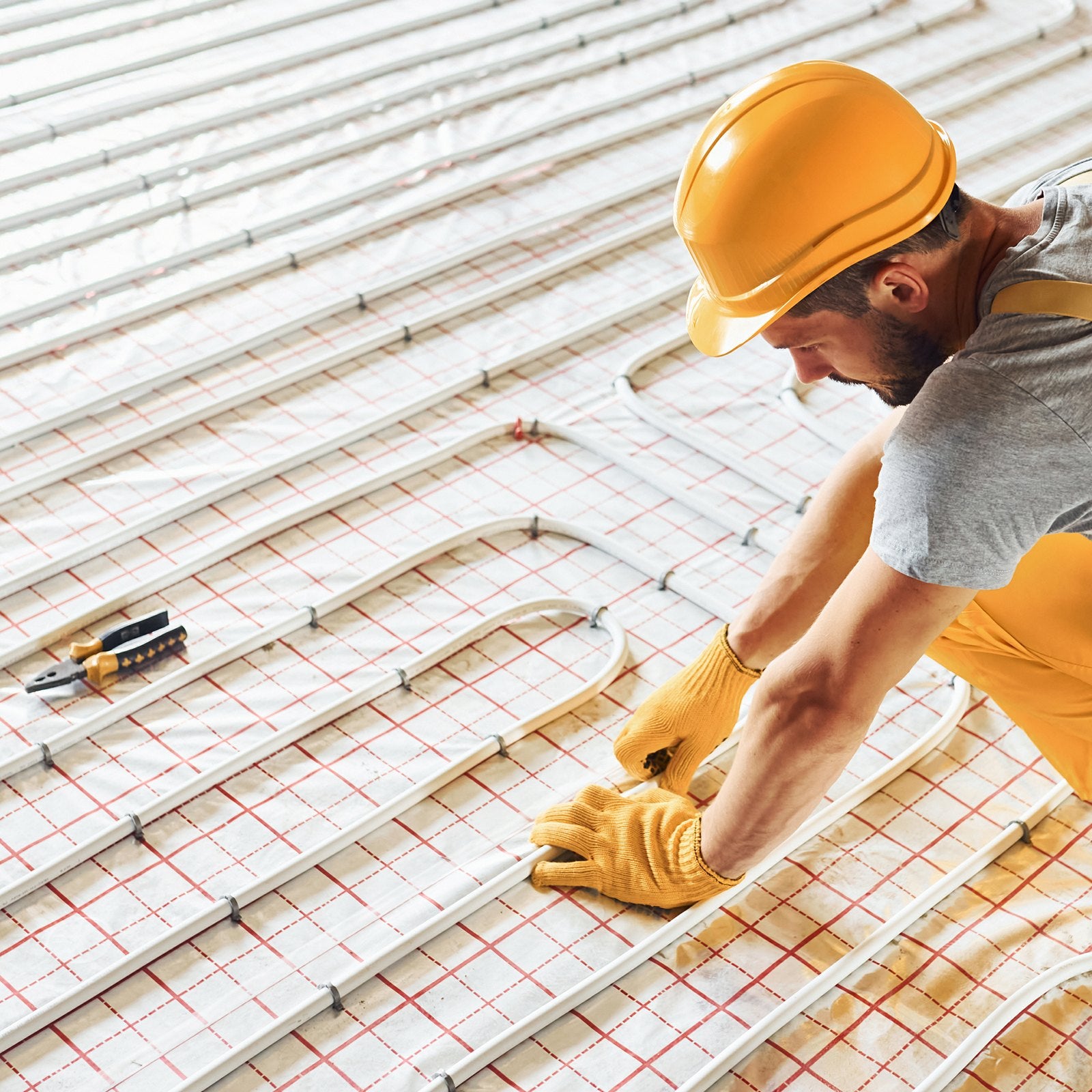 PEX-AL-PEX Tube, 300M, 16 mm Diameter Aluminum-Plastic Composite Pipe Oxygen Barrier Radiant Floor PEX Pipe, 2 mm Thickness Radiant Heat Floor Plumbing Inner Aluminum Layer PEX Tubing Pipe