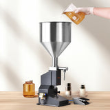 Food Storage: VEVOR Pneumatic Paste Liquid Filling Machine, 5-50ml Bottle Filler, Bottle Filling Machine, Stainless Steel Liquid Filler with Pedal for Milk Water Juice Essential Oil Shampoo Cosmetic Honey Lotion
