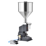 Food Storage: VEVOR Pneumatic Paste Liquid Filling Machine, 5-50ml Bottle Filler, Bottle Filling Machine, Stainless Steel Liquid Filler with Pedal for Milk Water Juice Essential Oil Shampoo Cosmetic Honey Lotion