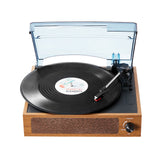 Audio Players & Recorders: VEVOR Bluetooth Vinyl Record Player 3-Speed Belt Driven Turntable 3W Speakers